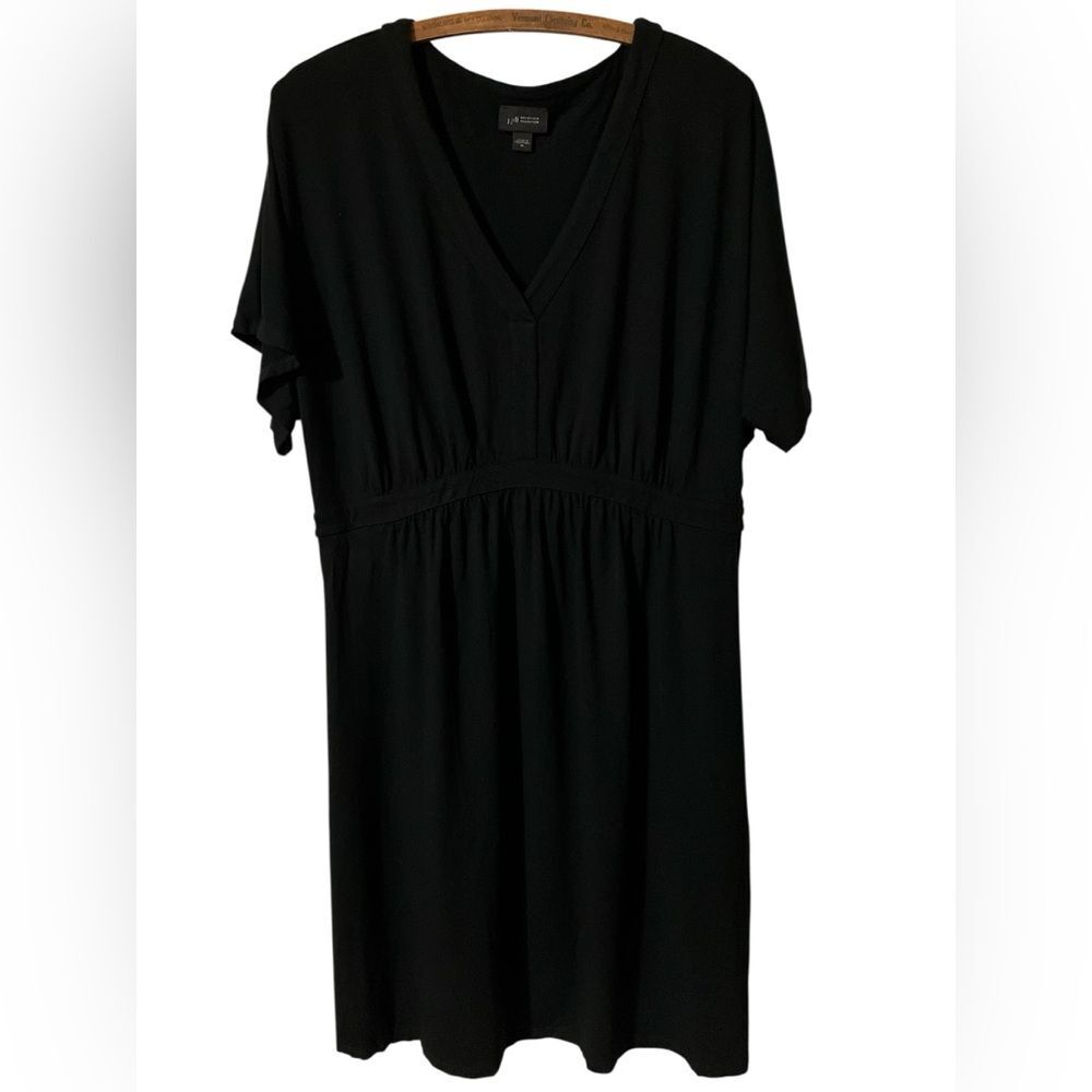 J Jill Black Dress Size M Travel Summer Vacation Casual Beach V Neck
